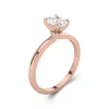 2.00ct Moissanite Bague de fiançailles Or rose 14 carats