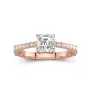 Glory Asscher 1.00ct Moissanite Engagement Ring