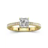 Glory Asscher 1.00ct Moissanite Engagement Ring