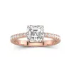 Glory Asscher 2.00ct Moissanite Engagement Ring