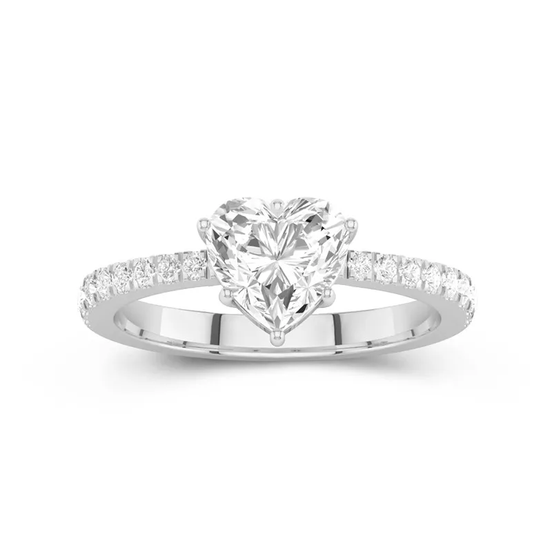 Glory Heart 1.50ct Moissanite Engagement Ring