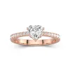 Glory Heart 1.00ct Moissanite Engagement Ring