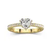 Glory Heart 1.00ct Moissanite Engagement Ring