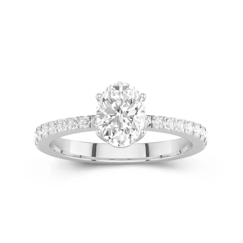 Glory Oval 1.50ct Moissanite Engagement Ring