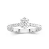 Glory Oval 1.00ct Moissanite Engagement Ring