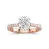 Glory Oval 2.00ct Moissanite Engagement Ring