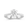 Glory Oval 2.00ct Moissanite Engagement Ring