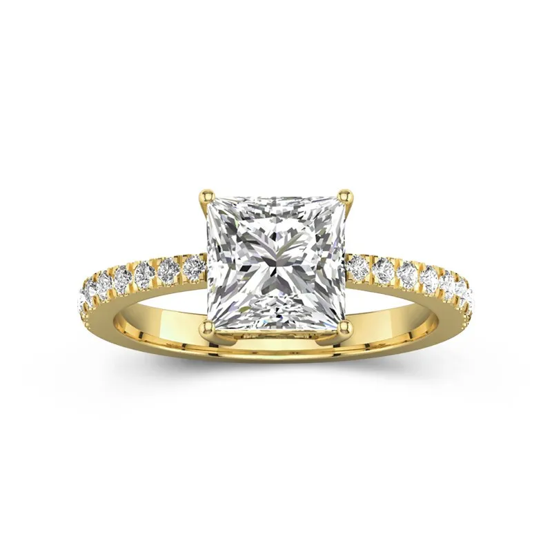 Glory Princess 2.00ct Moissanite Engagement Ring