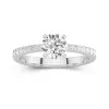 Glory Round 1.00ct Moissanite Engagement Ring