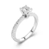 Glory Cushion 1.50ct Moissanite Engagement Ring