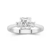 1.50ct Moissanite Engagement Ring 14K White Gold