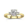 1.50ct Moissanite Engagement Ring 14K Gold