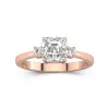 1.50ct Moissanite Engagement Ring 18K Rose Gold