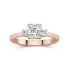 1.00ct Moissanite Bague de fiançailles Or rose 14 carats