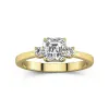 1.00ct Moissanite Engagement Ring 18K Gold