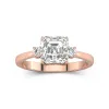 2.00ct Moissanite Engagement Ring 14K Rose Gold