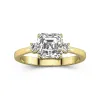 2.00ct Moissanite Engagement Ring 18K Gold