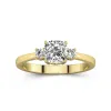 1.00ct Moissanite Engagement Ring 14K Gold