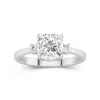 2.00ct Moissanite Engagement Ring 14K White Gold