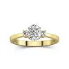 1.00ct Moissanite Engagement Ring 14K Gold