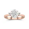 2.00ct Moissanite Engagement Ring 18K Rose Gold