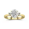 2.00ct Moissanite Engagement Ring 18K Gold