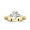 1.50ct Moissanite Engagement Ring 14K Gold