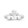 1.00ct Moissanite Engagement Ring 14K White Gold