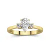 1.00ct Moissanite Engagement Ring 14K Gold