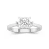 1.50ct Moissanite Engagement Ring 14K White Gold