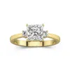 1.50ct Moissanite Engagement Ring 14K Gold