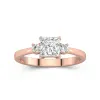 1.00ct Moissanite Engagement Ring 14K Rose Gold