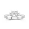 1.00ct Moissanite Engagement Ring 14K White Gold