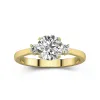 1.50ct Moissanite Engagement Ring 14K Gold