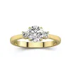 1.00ct Moissanite Engagement Ring 14K Gold