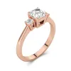 1.50ct Moissanite Engagement Ring 18K Rose Gold