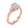 1.50ct Moissanite Engagement Ring 14K Rose Gold