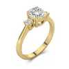 1.50ct Moissanite Engagement Ring 14K Gold