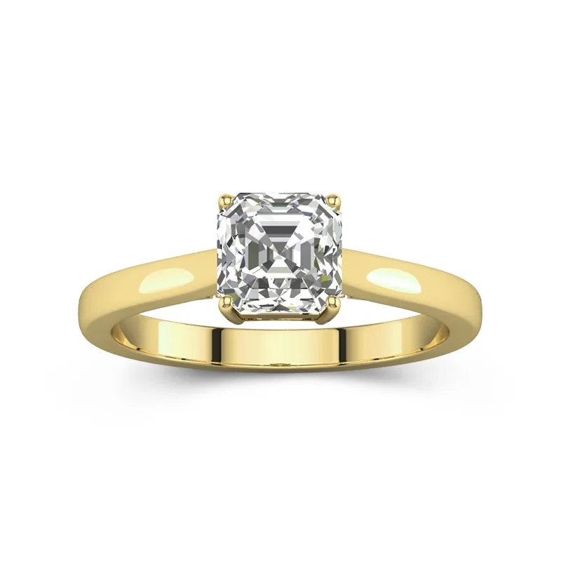 Timeless Asscher 1.50ct Moissanite Engagement Ring