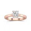 1.00ct Moissanite Engagement Ring 18K Rose Gold