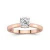 1.00ct Moissanite Engagement Ring 14K Rose Gold