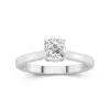 1.00ct Moissanite Engagement Ring 14K White Gold