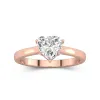 1.50ct Moissanite Engagement Ring 14K Rose Gold