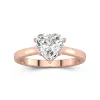 2.00ct Moissanite Engagement Ring 14K Rose Gold