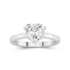 2.00ct Moissanite Engagement Ring 14K White Gold