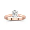 1.50ct Moissanite Engagement Ring 14K Rose Gold