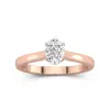 1.00ct Moissanite Engagement Ring 14K Rose Gold