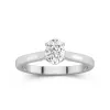 1.00ct Moissanite Engagement Ring 14K White Gold