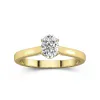 1.00ct Moissanite Engagement Ring 14K Gold