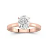 2.00ct Moissanite Engagement Ring 14K Rose Gold